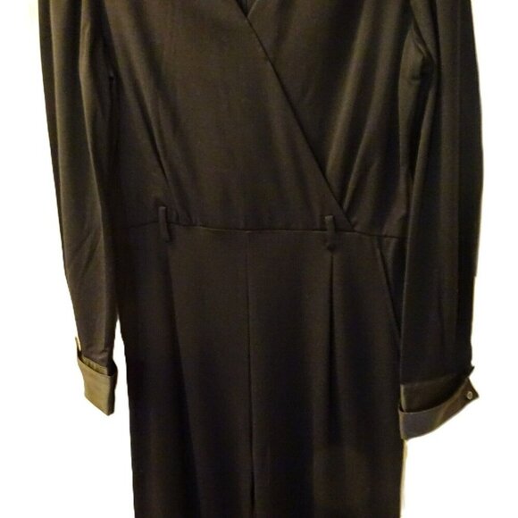 NWOT J. McLaughlin Black Jazz Jumpsuit Pockets Size 6 Pockets Back Zip $328 MSRP - Picture 5 of 13